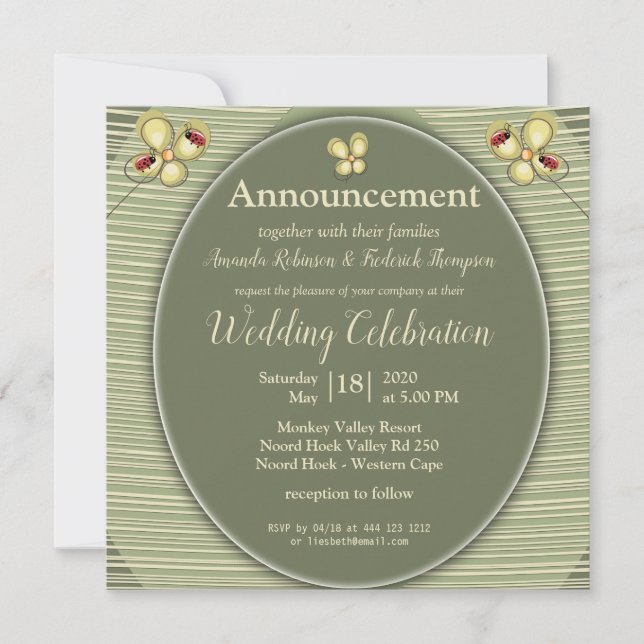 Green Nature Hues - Stripes and Flowers (Front)