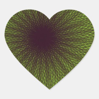 green nature mother nature heart sticker