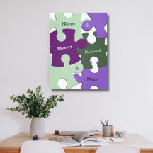 Green Nature Renewal Purple Mystery Magic Puzzle