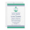 Green Nautical Wedding Invitations