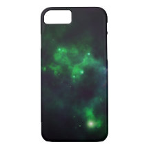 Green nebula phone case