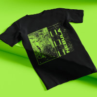 Green Neon And Black Hipster Modern Nebula