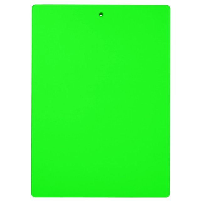 Green Neon Colour Customize This Clipboard (Back)