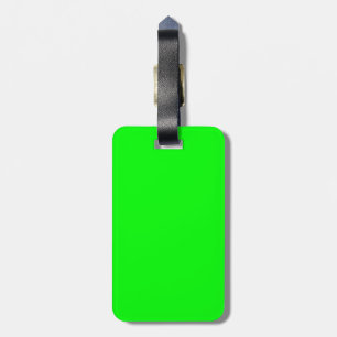 Green Neon Colour Decor You Can Customize Luggage Tag
