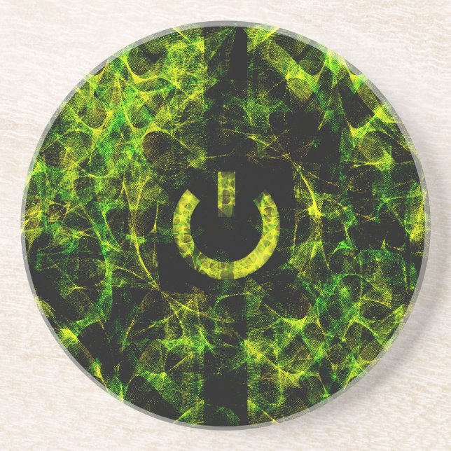 Green Neon Fire Coaster (Front)