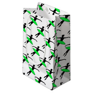 Green Neon Tutu Ballerina Ballet Dance Teacher Small Gift Bag