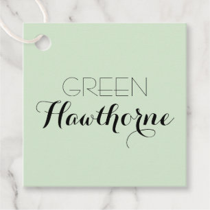 Green Neutral Business Name Hang Tag