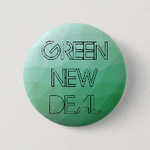 Green New Deal Green Geometric Distressed