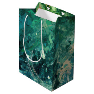 Green Noise Abstract Medium Gift Bag
