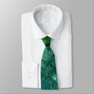 Green Noise Abstract Tie