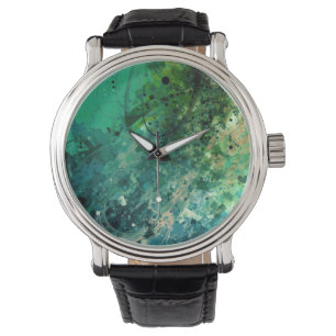 Green Noise Abstract Watch