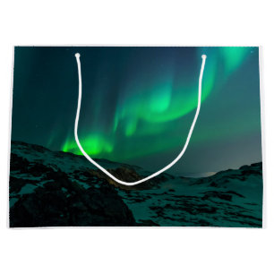 Green Northern Lights Large Gift Bag