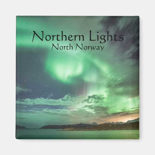 Green Northern Lights Magnet (Front)