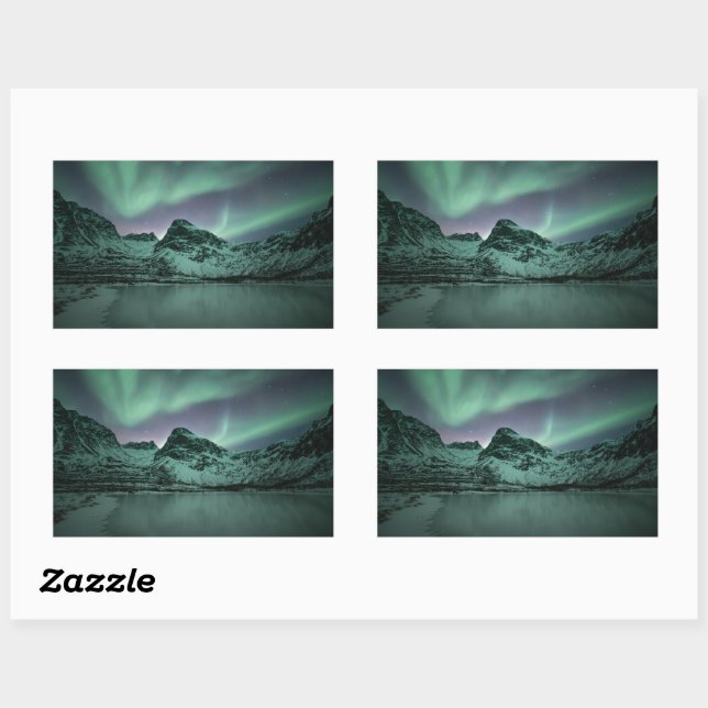 Green Northern Lights Sticker (Sheet)