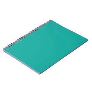 Green Notebook Teal Minimal Spiral Journal