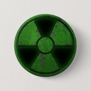 Green Nuke 2 Inch Round Button