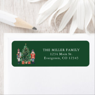 Green Nutcracker Return Address Label