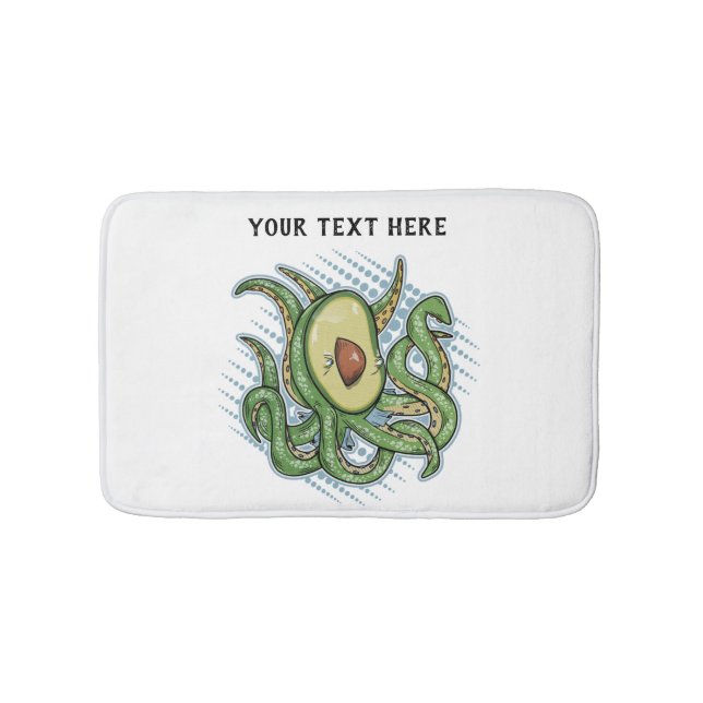 Green octopus  bath mat (Front)