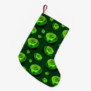 Green Oil Painted Lawn Bowls, Small Christmas Stocking