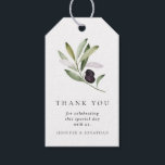 Green Olive Branch Wedding Gift Favour Tags<br><div class="desc">Olive Branch Wedding Favour Tags designed with a watercolor illustration. Matching items in our store Cava Party Design</div>