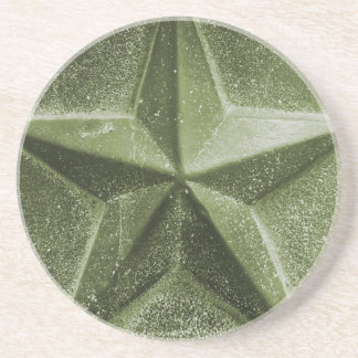 GREEN/OLIVE STAR coaster