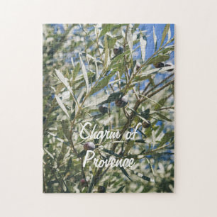 Green Olive Tree with Black Fruits Jigsaw Puzzle
