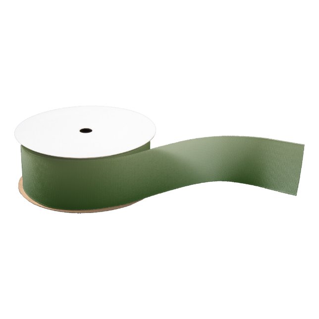 Green ombre grosgrain ribbon (Spool)