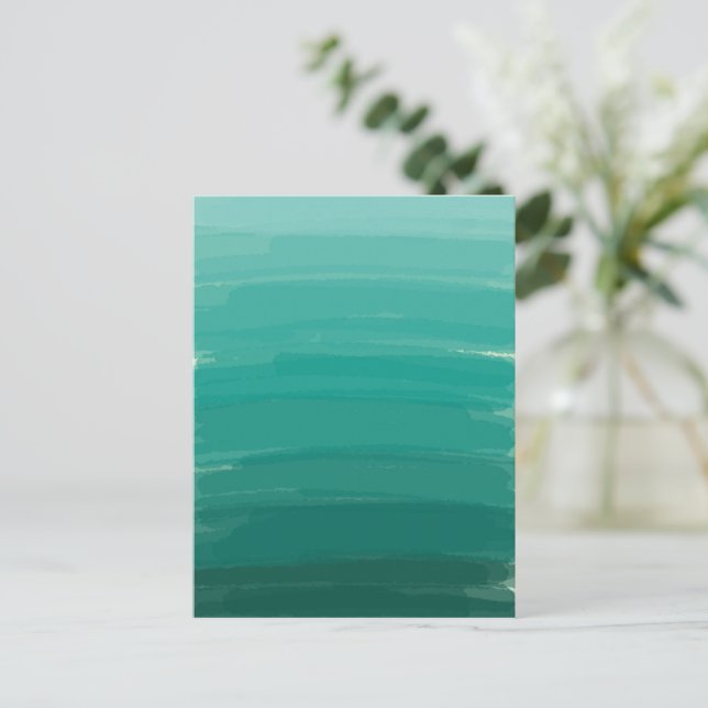 Green Ombre  Postcard (Standing Front)