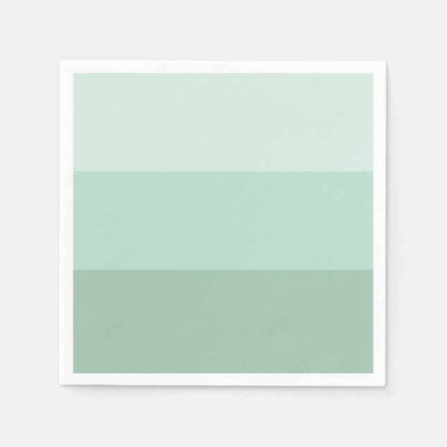 Green Ombre Striped Napkin (Front)