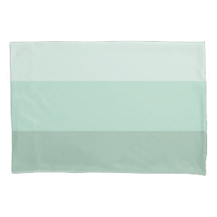 Green Ombre Striped Pillowcase