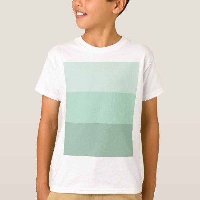 Green Ombre Striped T-Shirt (Front)