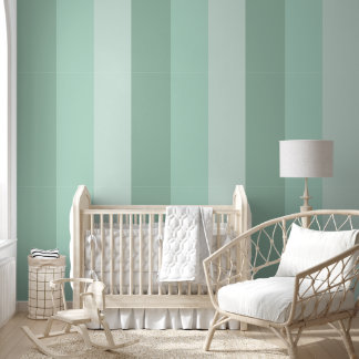 Green Ombre Striped Wallpaper