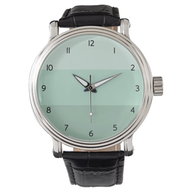 Green Ombre Striped Watch (Front)
