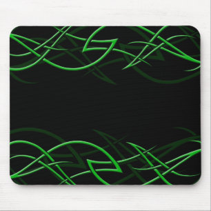 Green on Black "Elegance" Mousepad