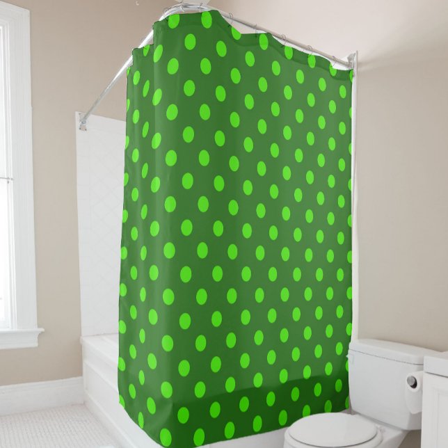 Green On Dark Green Polka Dots Pattern Design  (Creator Uploaded)