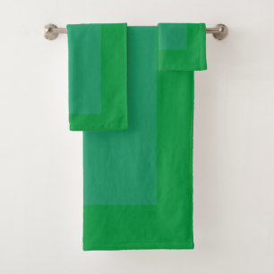 Green On Green Bath Towel Set