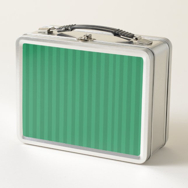 Green on Green Metal Lunch Box (Front)