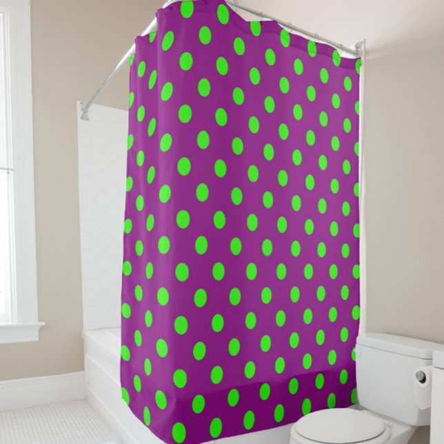 Green On Purple Polka Dots Pattern Design (Creator Uploaded)