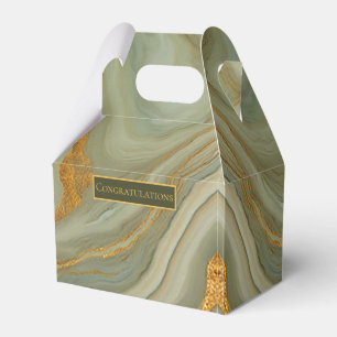 Green Onyx Stone Pattern Favor Box