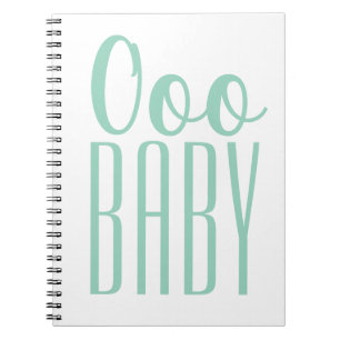 Green Ooo BABY: Baby Shower Gift Prize Notebook