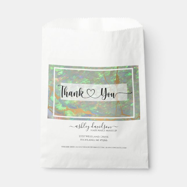 Green Opal | Gift Bags | Paper Shopping Bags (Front)