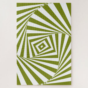 Green   optical illusion jigsaw puzzle