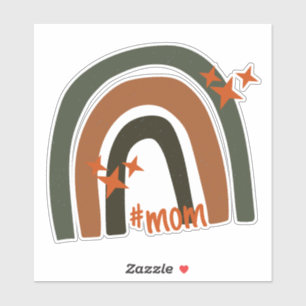 Green Orange Bohemian Rainbow Personalized #mom