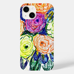 Green Orange Rosas iPhone / coque ipad