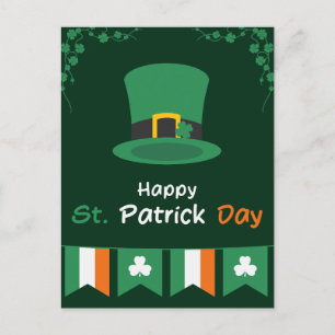Green Orange St. Patrick's Day Postcard