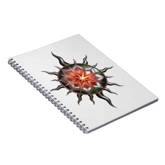Green & Orange Star Notebook