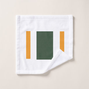 Green orange wash cloth