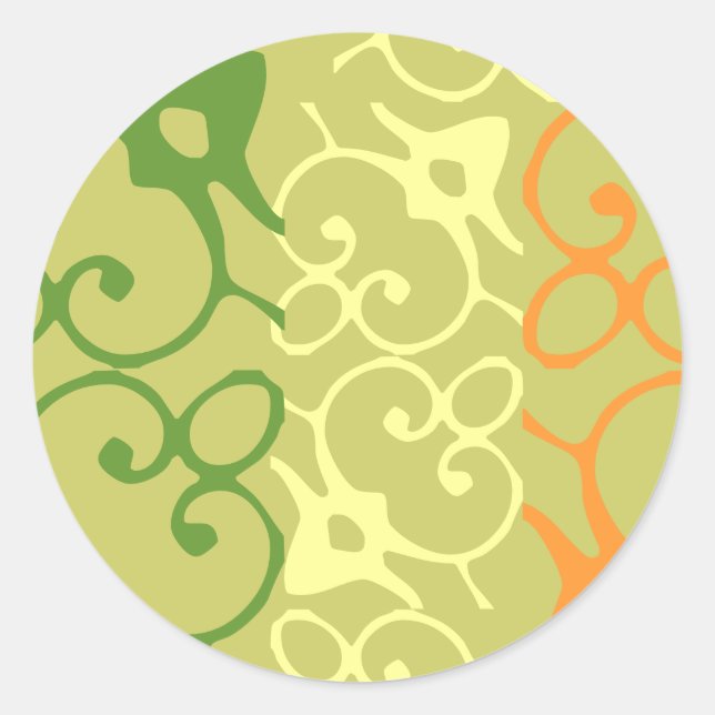 Green Orange White Irish Flag Envelope Sticker (Front)