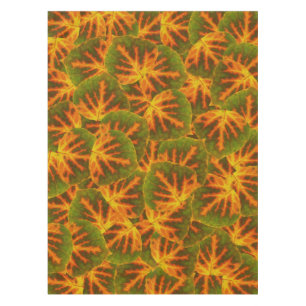 Green Orange & Yellow Aspen Leaf #1 Tablecloth