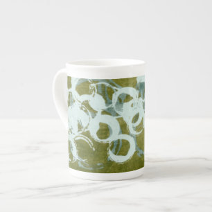 Green Orbs I Bone China Mug